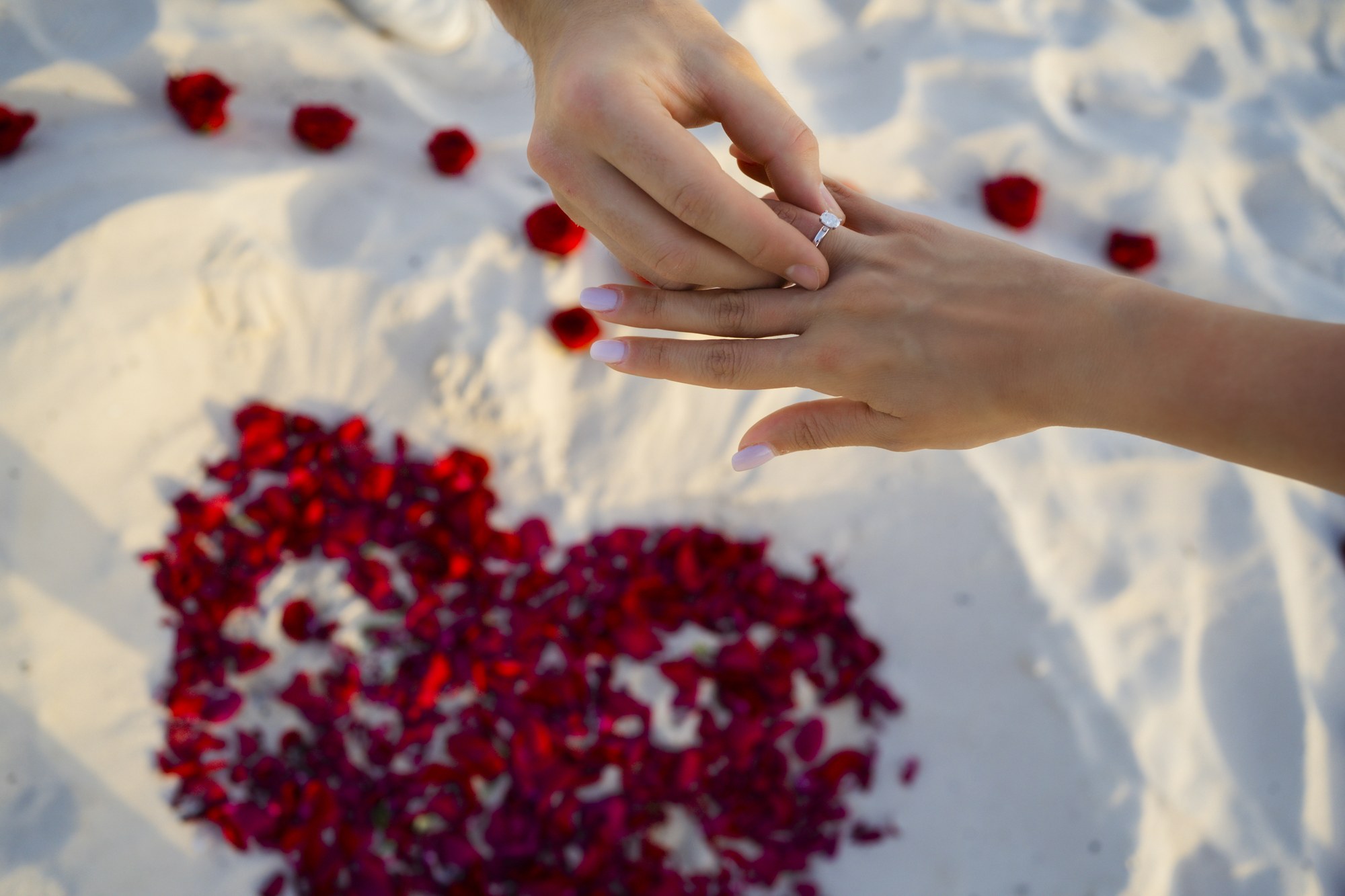 Pareja de boda en la Riviera Maya
