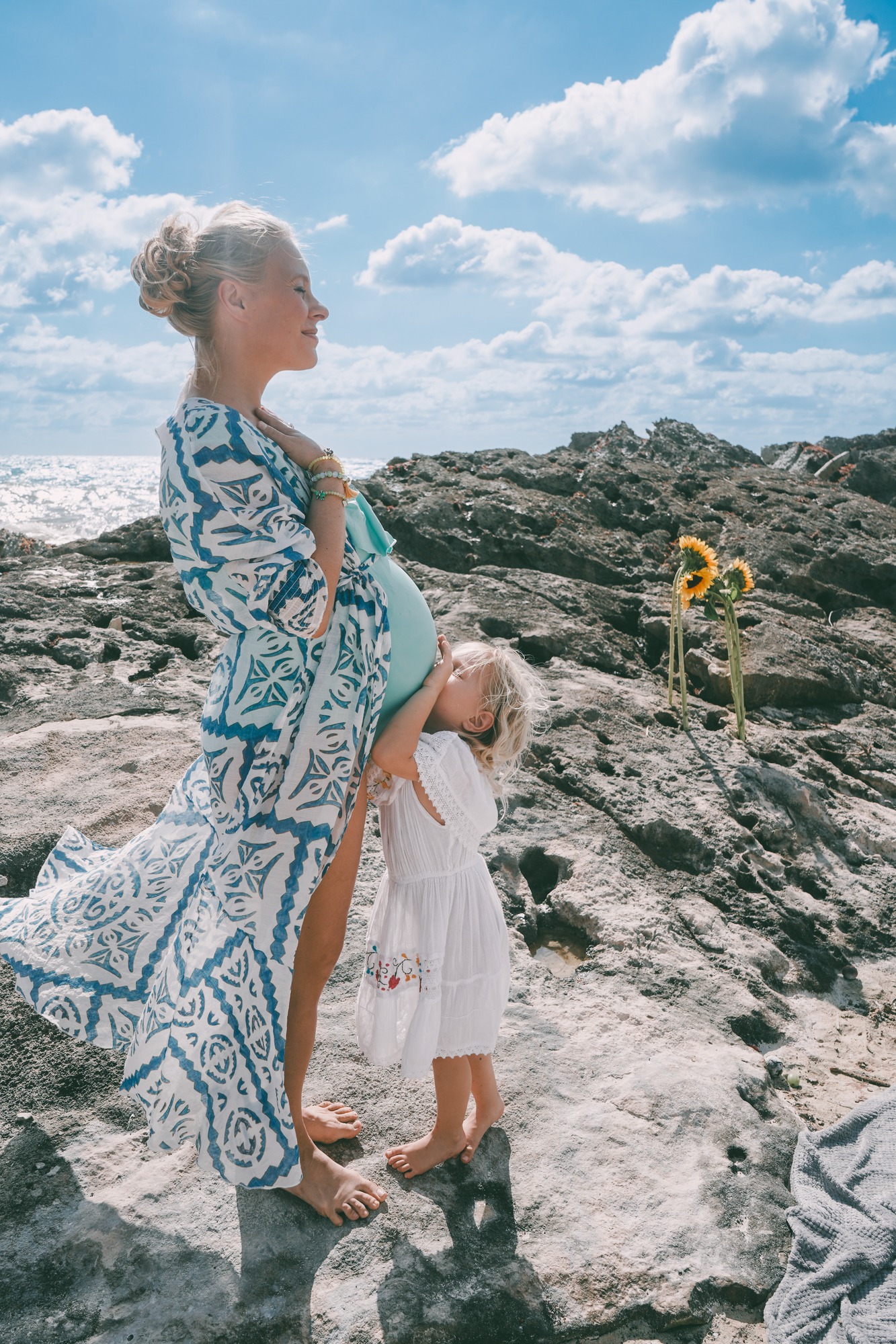 Maternity portrait, Riviera Maya