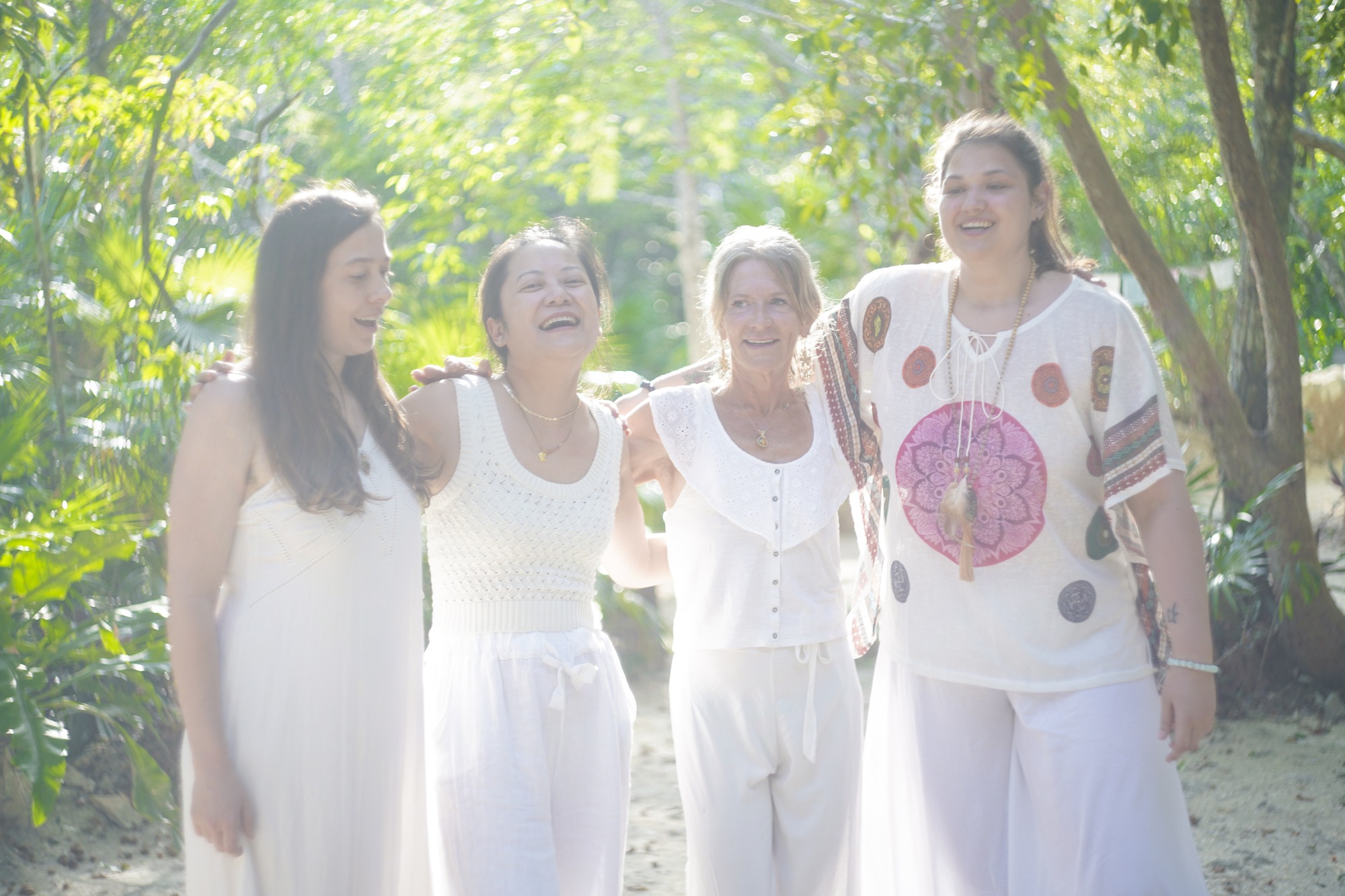 Yoga retreat session, Riviera Maya